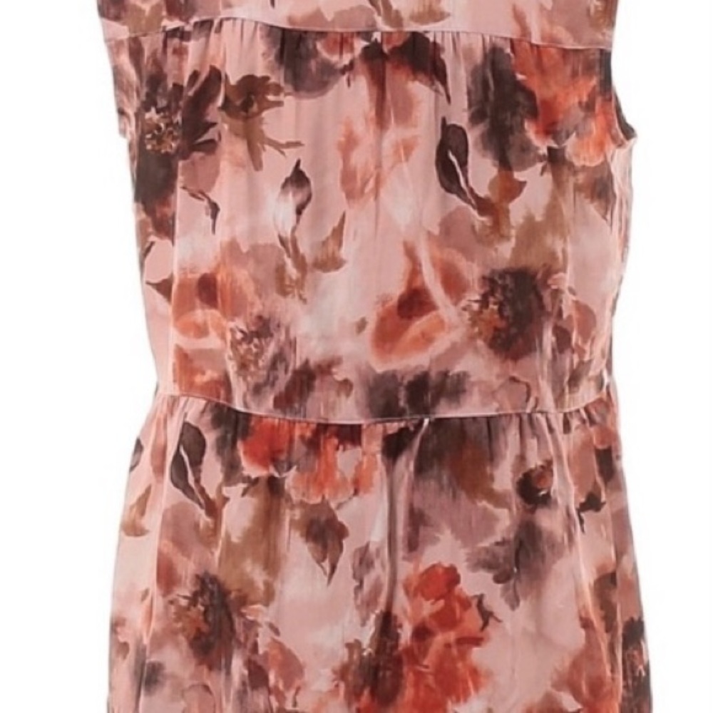 Beautiful Vera Wang muted peach sleeveless blouse size S - Picture 8 of 10